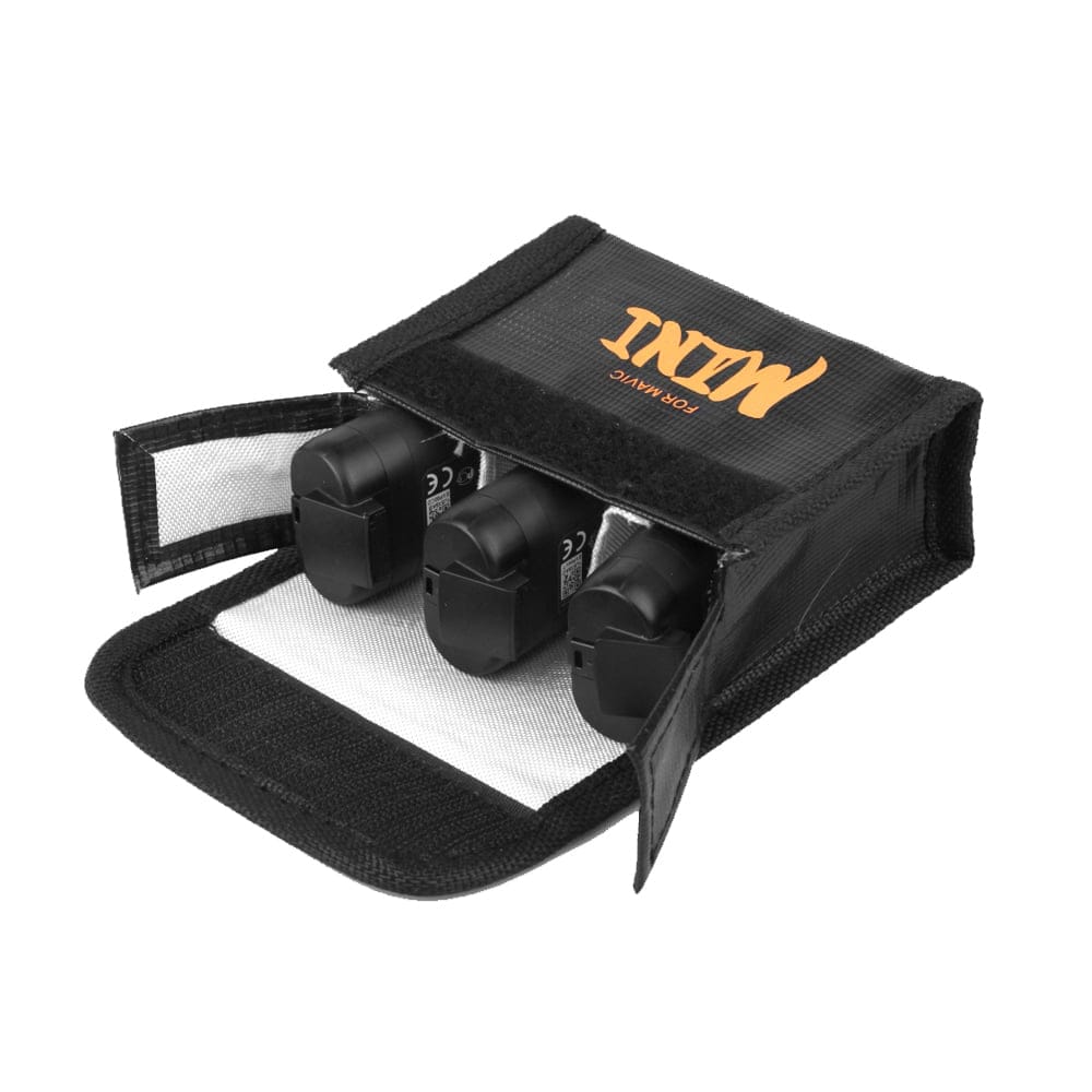 Sunnylife - Sicherheitstasche für 3 Akkus für DJI Mini/Mini 2/SE
