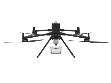 Speedip V2+ onder een DJI Matrice 400 met container van 2 L