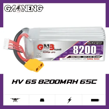 Batterie GAONENG GNB HV 6S 22.8V 8200mAh 65C XT60 LiPo