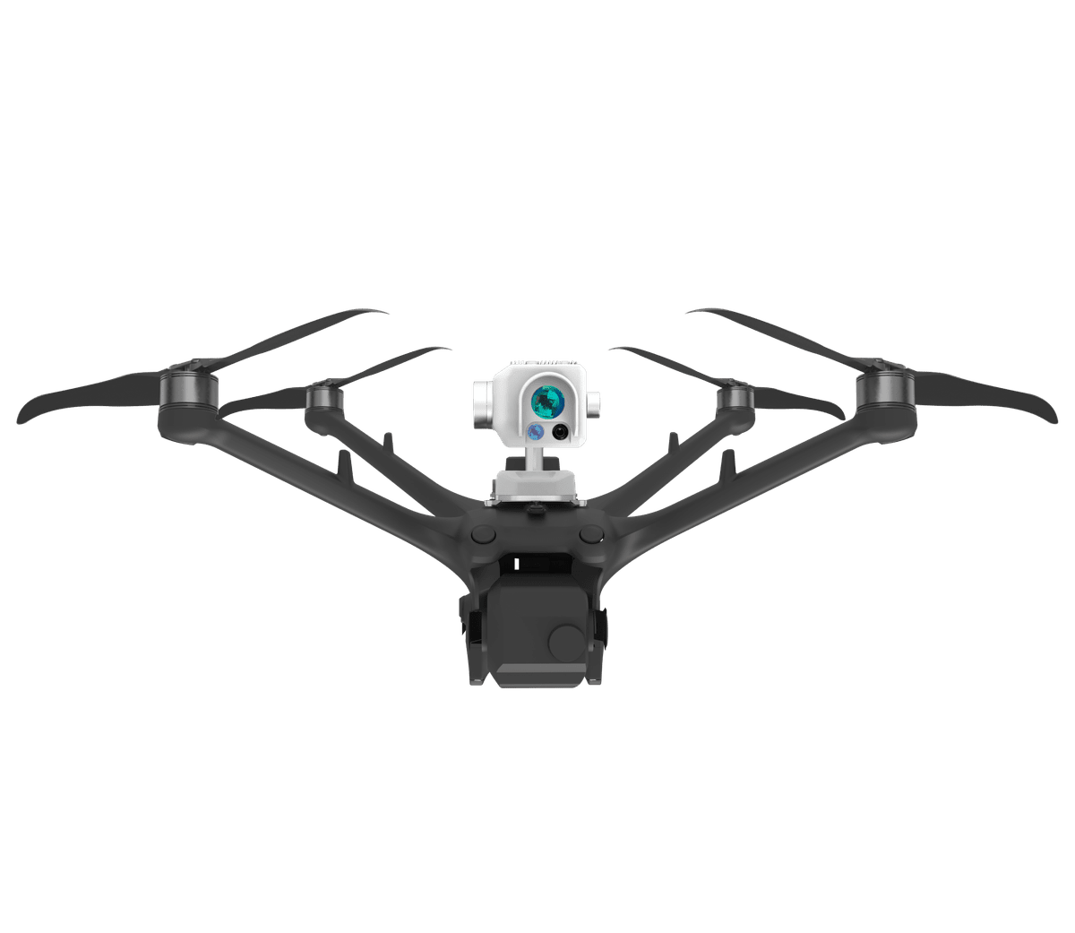 MetScan Nano 1F an einer DJI-Drohne, Vorderansicht