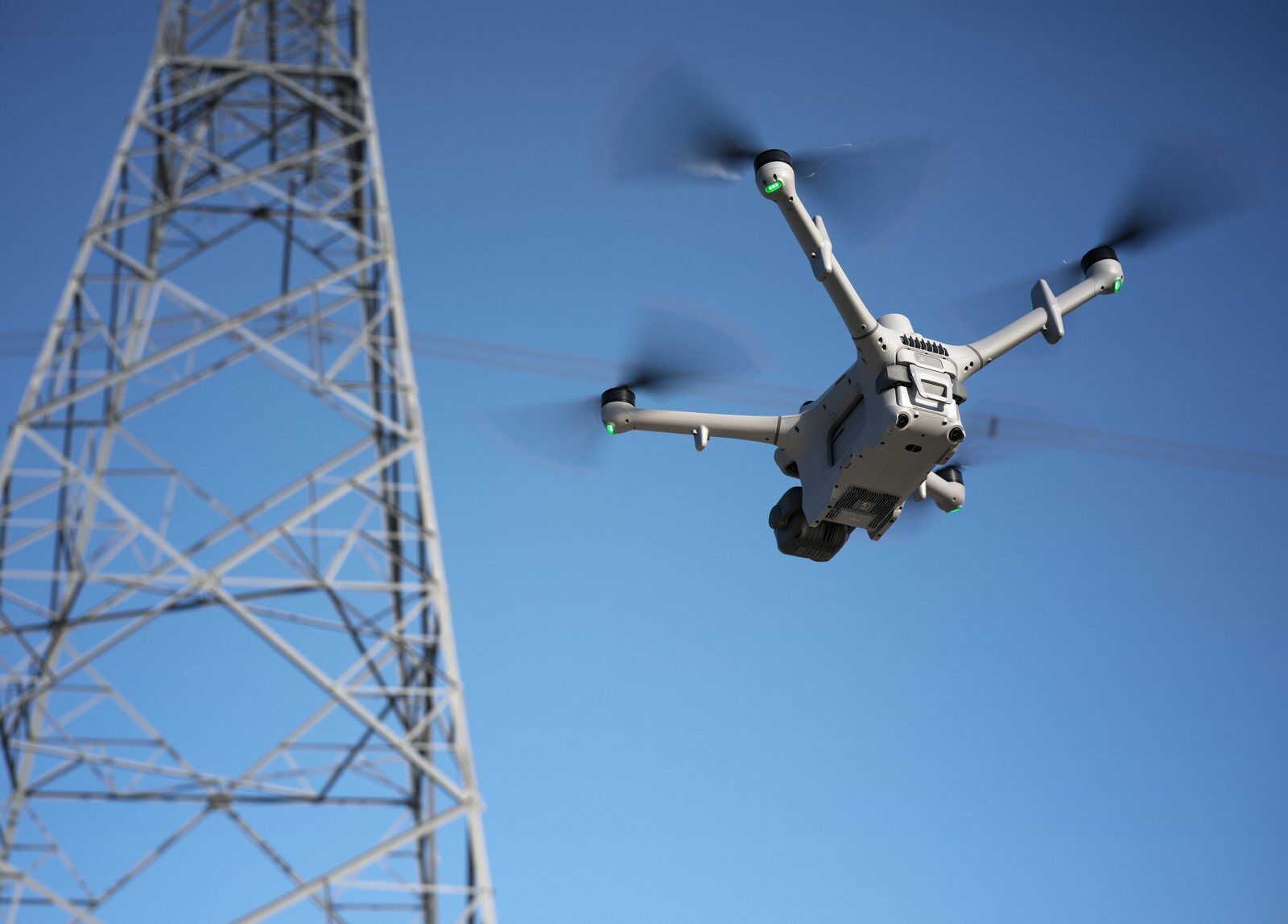Obstakelsensoren van de DJI Matrice 5TD, achteraanzicht