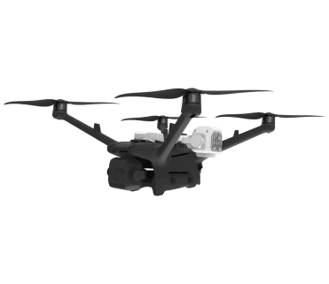 MetScan Nano 1D op een DJI-drone, vooraanzicht