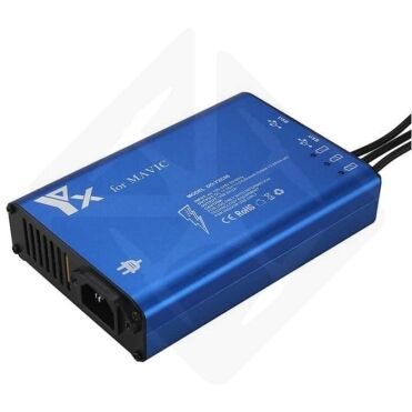 Chargeur 5 en 1 pour drone DJI Mavic Pro avec plusieurs ports de connexion.