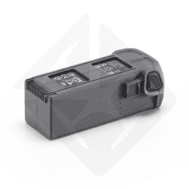 Batterie grise pour drone sur fond blanc.