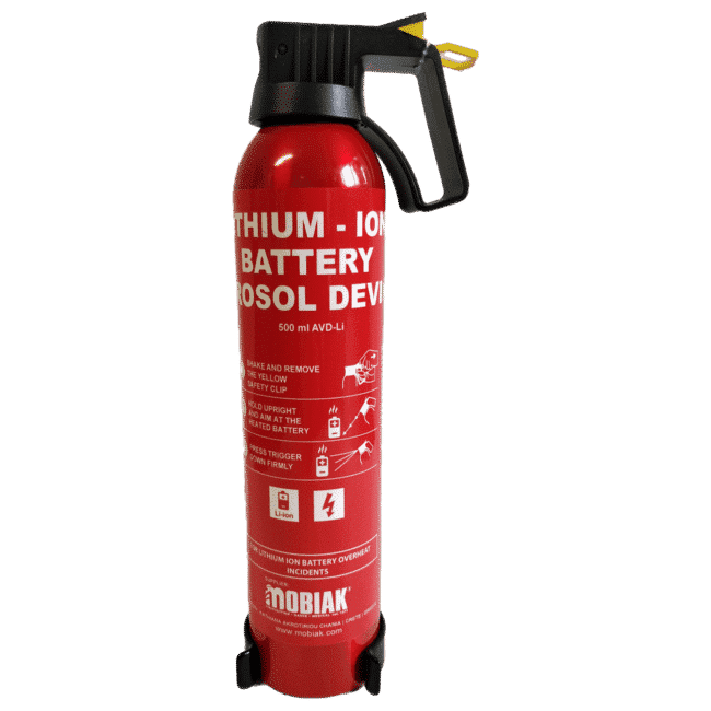 Mobiak - 500ml Lithium Battery Fire Extinguisher
