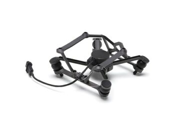 Connecteur de nacelle supérieur noir pour drone DJI Matrice 300 RTK, avec câbles et roues.