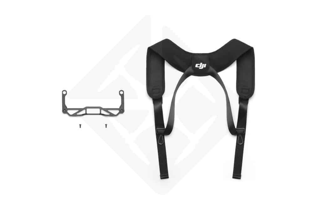 DJI RC Plus waist support kit and double strap for greater comfort.