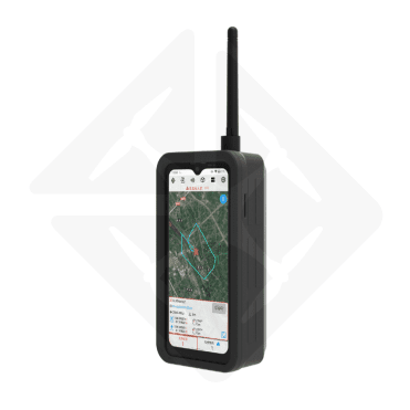 Dispositif de navigation pour drone H3R affichant une carte avec des données de localisation.