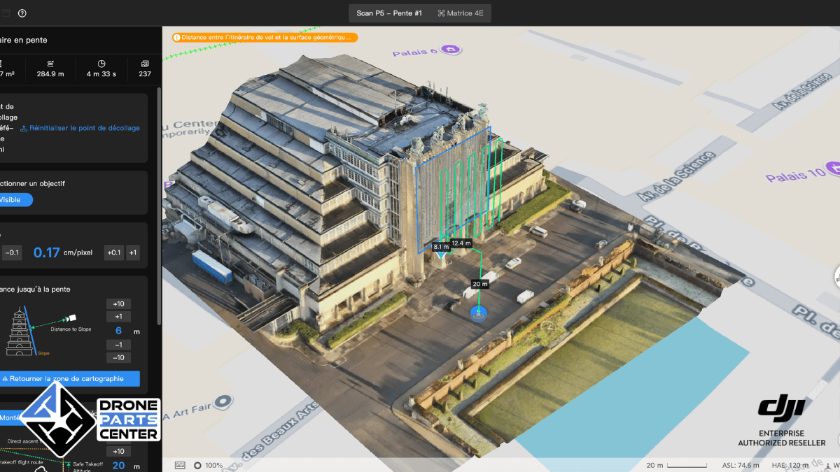 inspection 3d par drone comparatif des méthodes de vol dji sur un cas réel