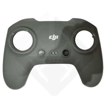 DJI drone controller front view showcasing button layout and branding on a white background.