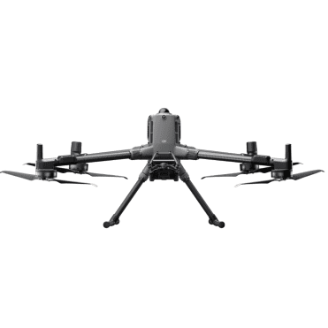 Drone in flight from the front