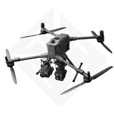 Vliegende drone met ingebouwde camera's.