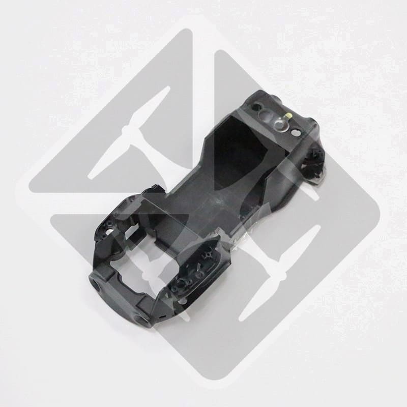 Black chassis of the DJI Mavic Air drone, without electronic components or accessories.