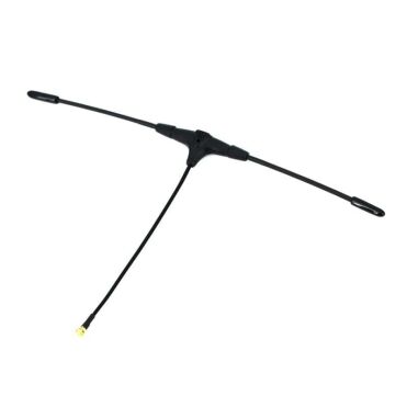 Antenne dipolaire T biaxiale noire