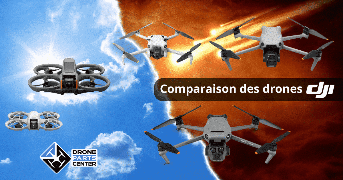 Comparaison des drones dji neo, mini 4 pro, avata 2, air 3s et mavic 3 pro