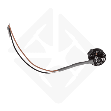 DJI Neo propulsion motor with connected cables, side view.