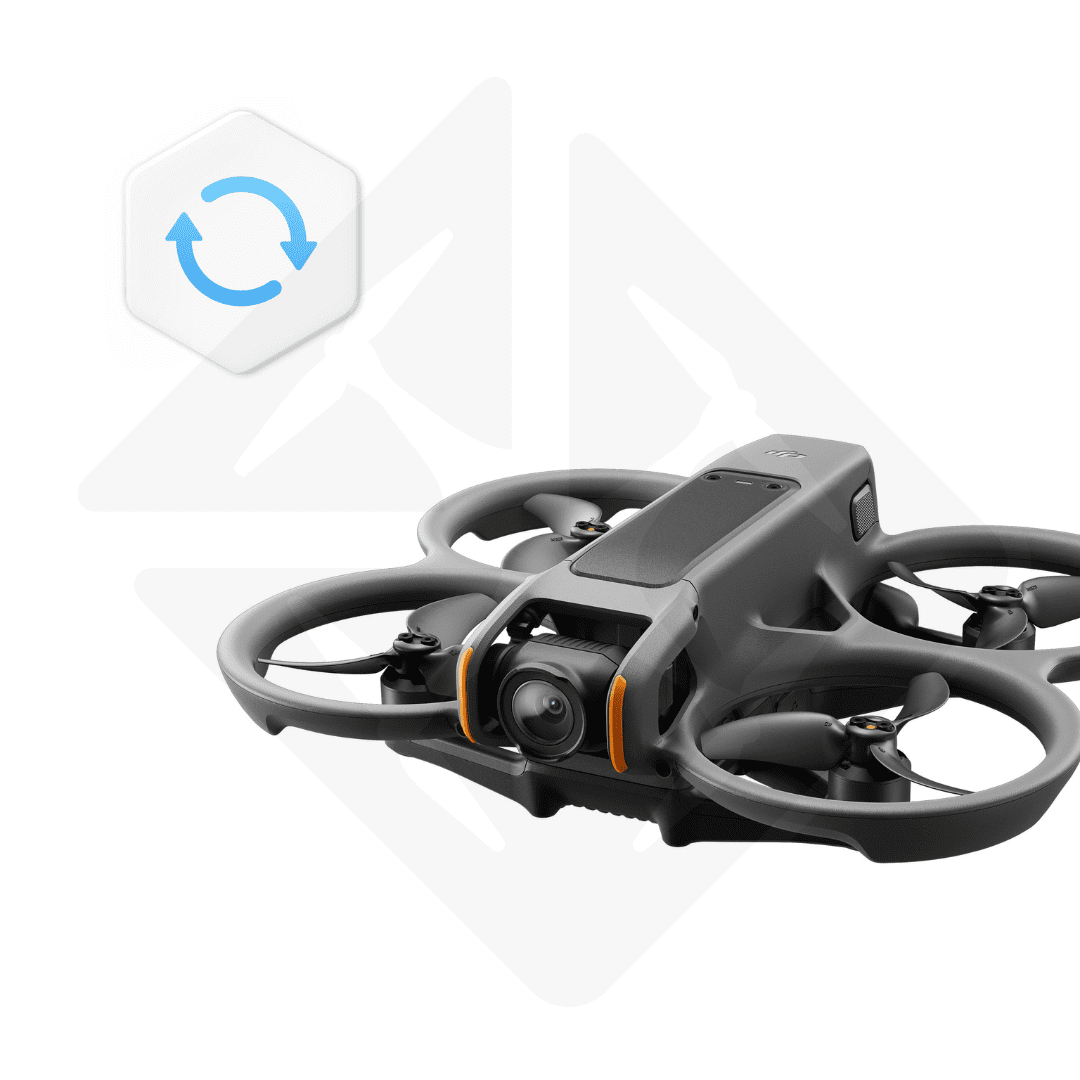 Modern drone with four propellers
