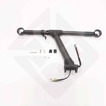 Replacement carbon arm for the DJI Inspire 2 drone with spare parts.