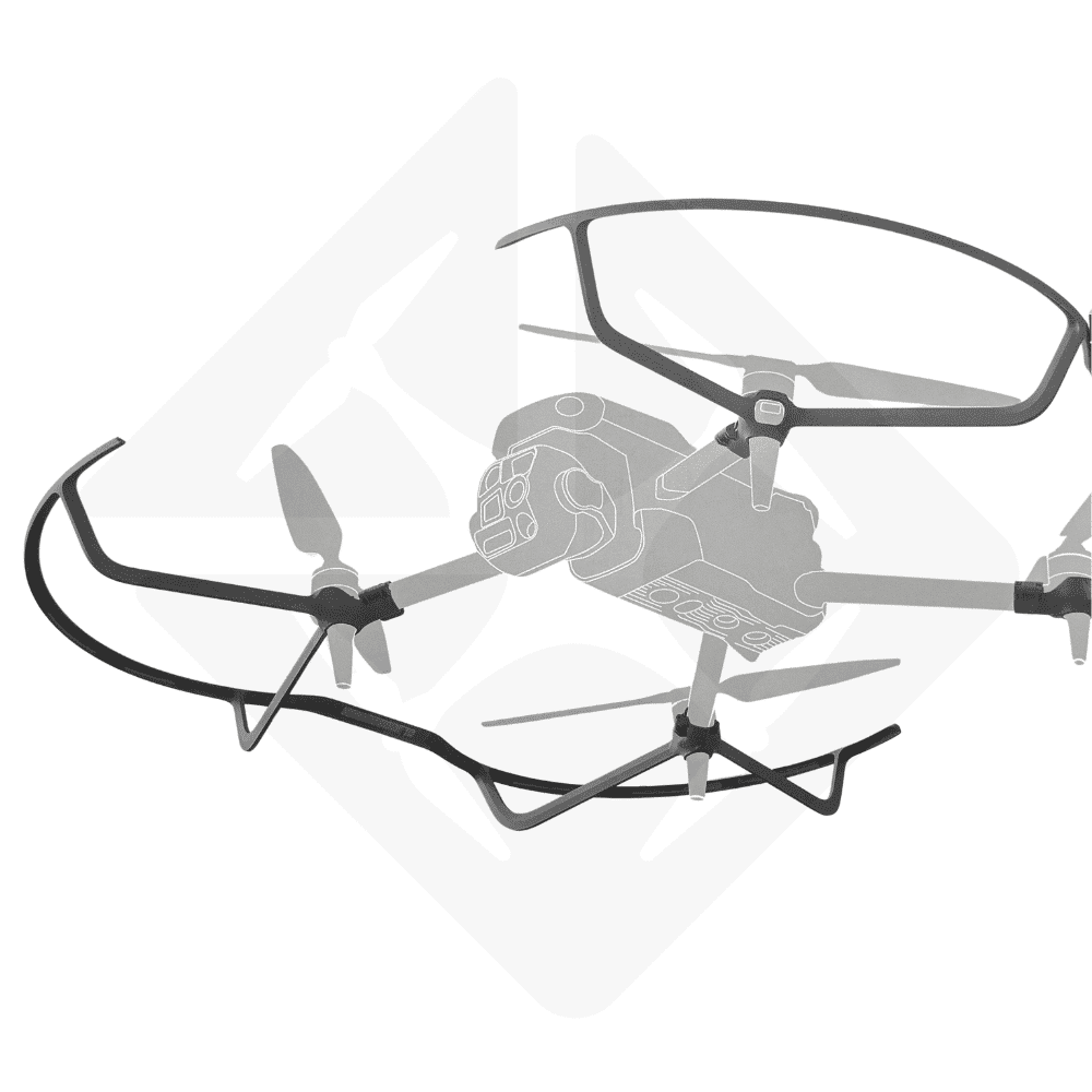 DJI Matrice 4 propeller protection for in-flight safety.