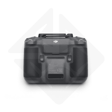 DJI-dronecontroller gezien vanaf de achterkant.