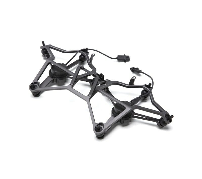 Dual Bottom Gimbal Connector in Black for DJI Matrice 300 RTK Drone on White Background.
