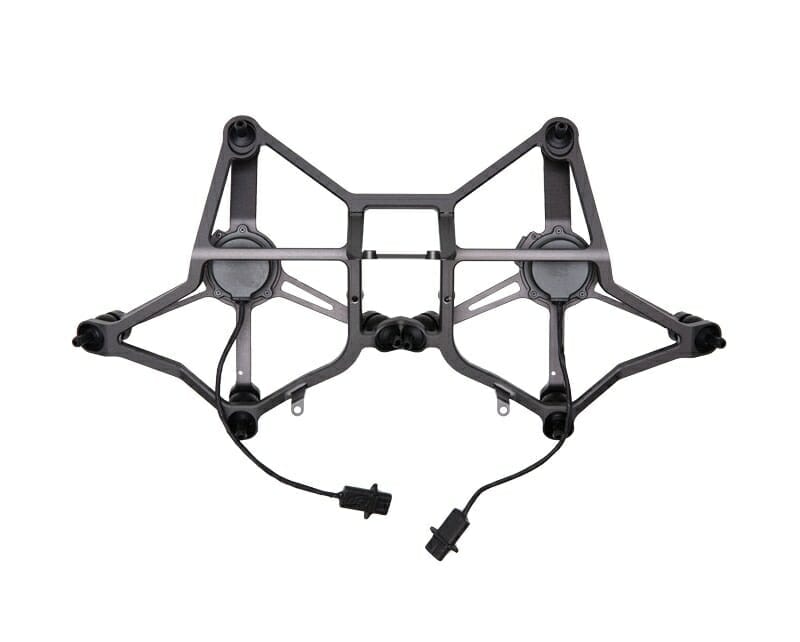 Dual bottom gimbal connector for DJI Matrice 300 RTK drone, in black color with cables.