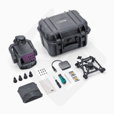 Accessoires et valise de drone.
