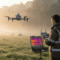 Drone surveillant des animaux avec caméra thermique