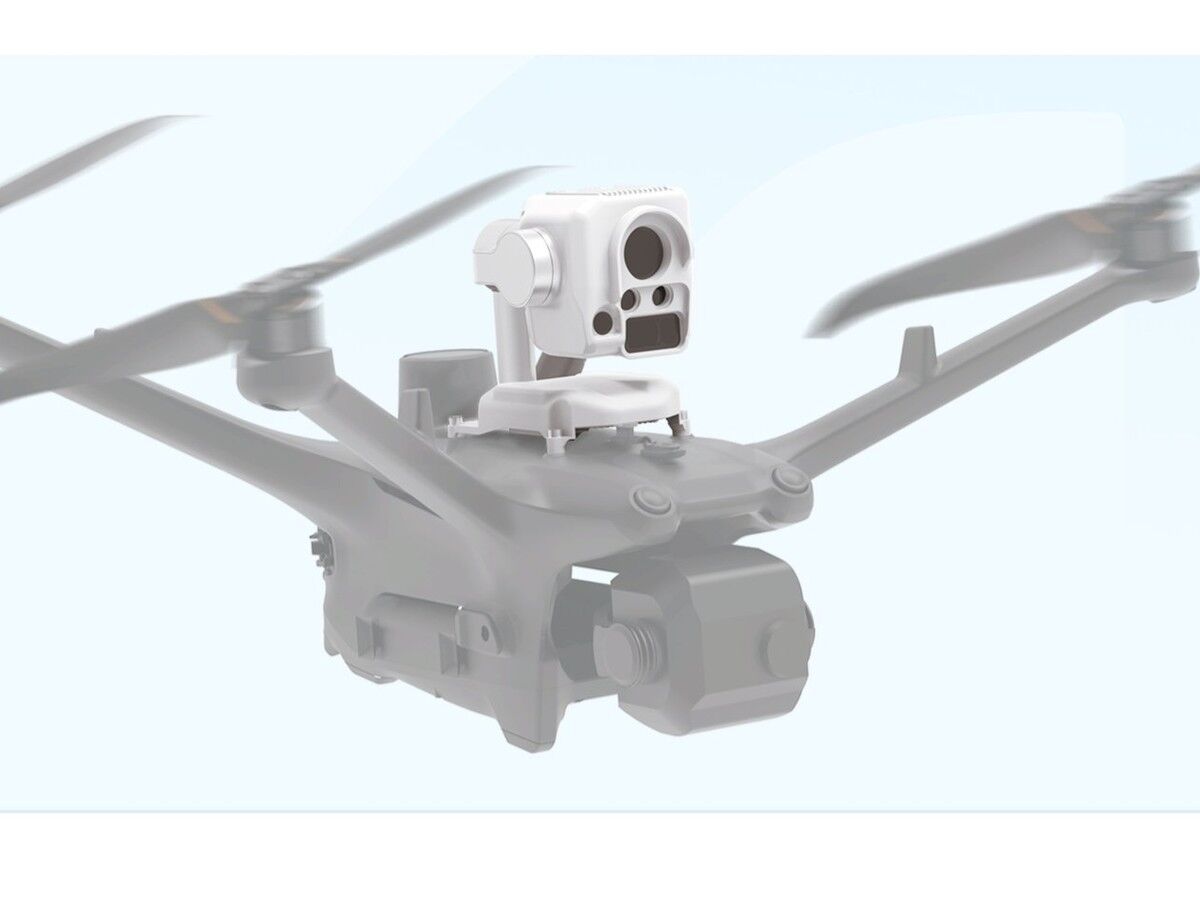 AIRINS MetScan Nano 1 Sensor auf einer DJI Matrice Drohne zur Methanerkennung mittels TDLAS-Laser