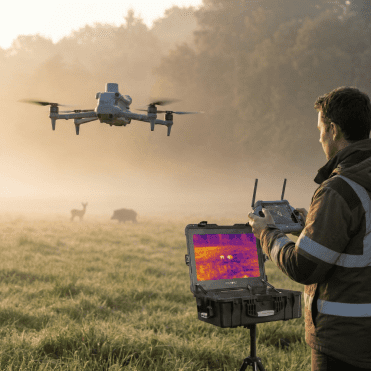 Dierenmonitoringsdrone met thermische camera