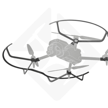 DJI Matrice 4 propeller protection for in-flight safety.